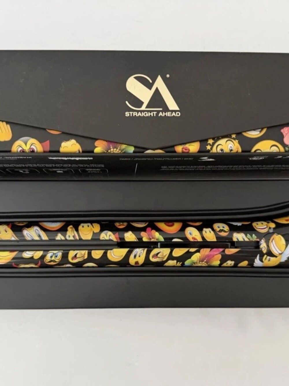 Bionic Pro Ceramic Flat Iron Rare Straight Ahead Gold Collection Emoji NIB